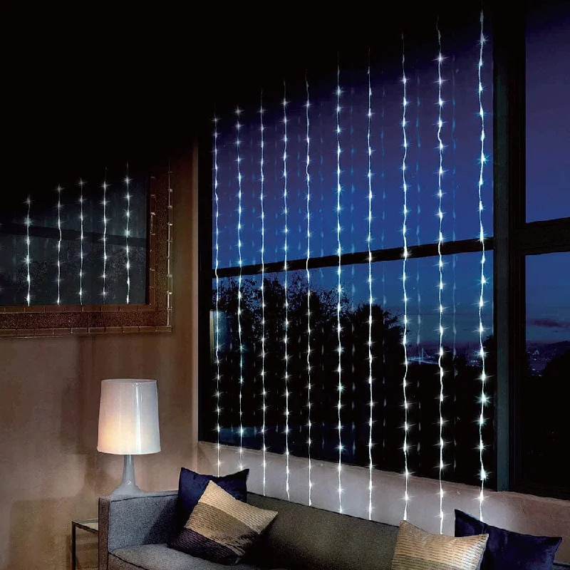 LED White Waterfall Curtain (4x2.4m)