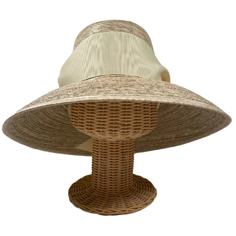 Wildflower Sun Hat - Ivory Wide & Short Grosgrain Ribbon