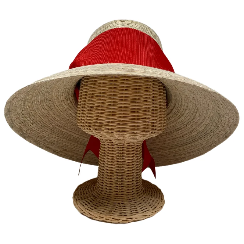 Wildflower Sun Hat - Red Wide & Short Grosgrain Ribbon