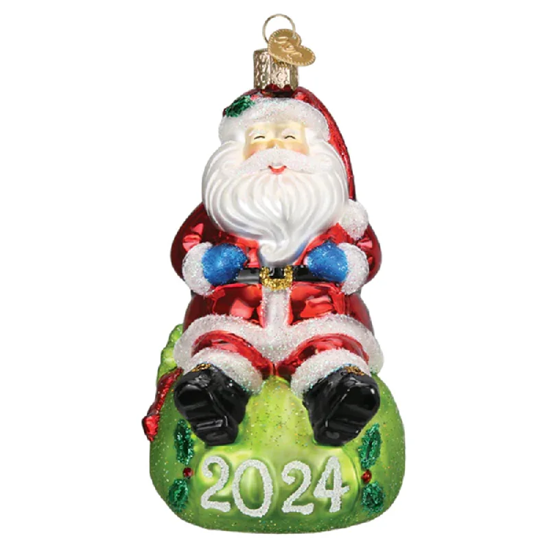 2024 Jovial Santa Ornament - Old World Christmas