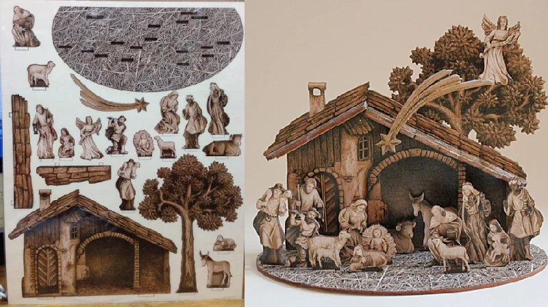 7.8" Tall Make it Yourself Nativity Kit by Wandera GmbH