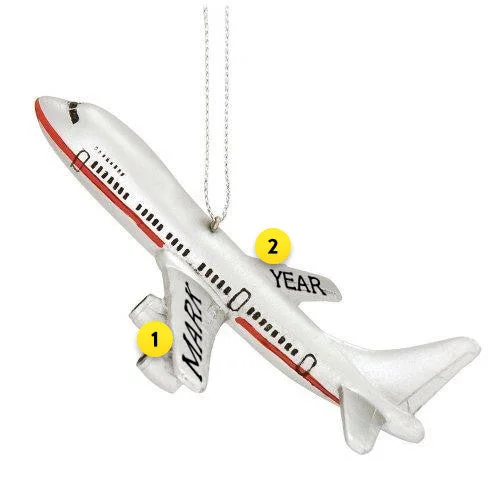 Personalized Airplane Ornament