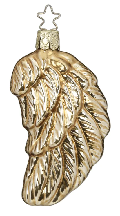 Angel Wing, Bronze Metallic Ornament by Inge Glas of Germany