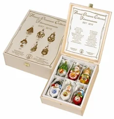 Annual Reflector Series 2007 - 2012 Boxed Ornament Set by Inge Glas of Germany