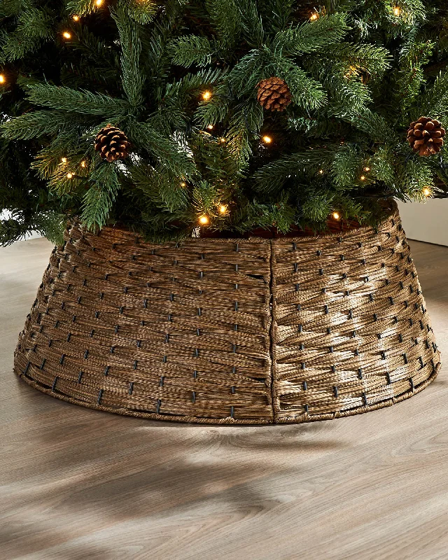 Rattan Tree Collar, Light Brown, 65 cm