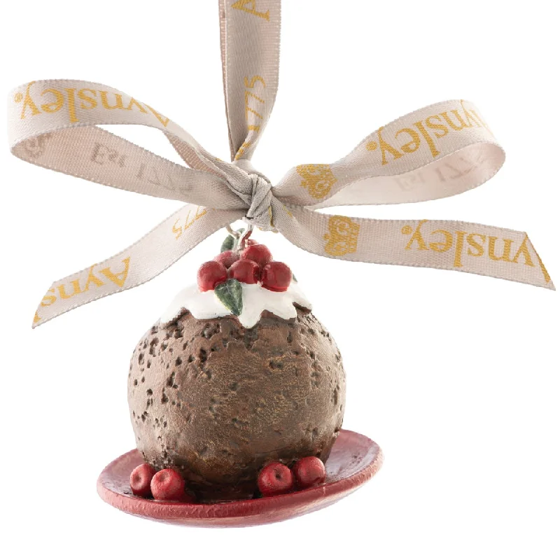 Aynsley Christmas Pudding Hanging Ornament