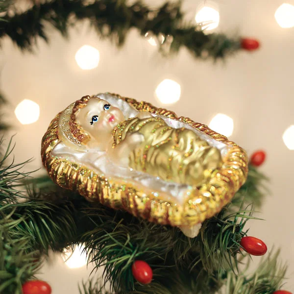 Baby Jesus In Manger Ornament