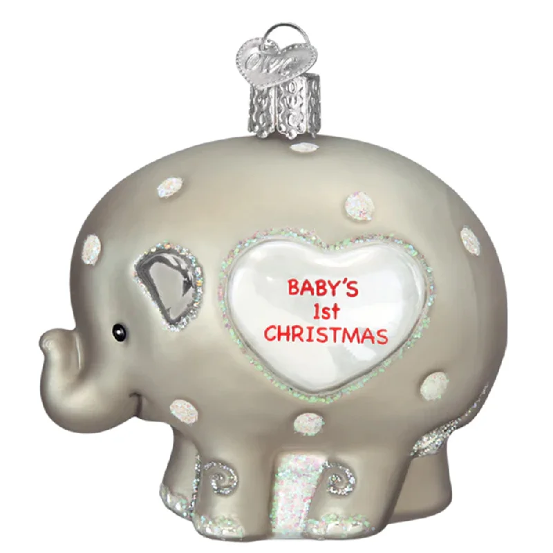 Baby's 1st Christmas Elephant Ornament - Old World Christmas