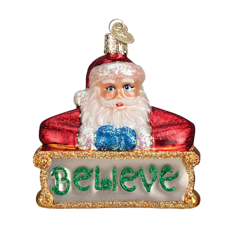 Believe Santa Ornament - Old World Christmas