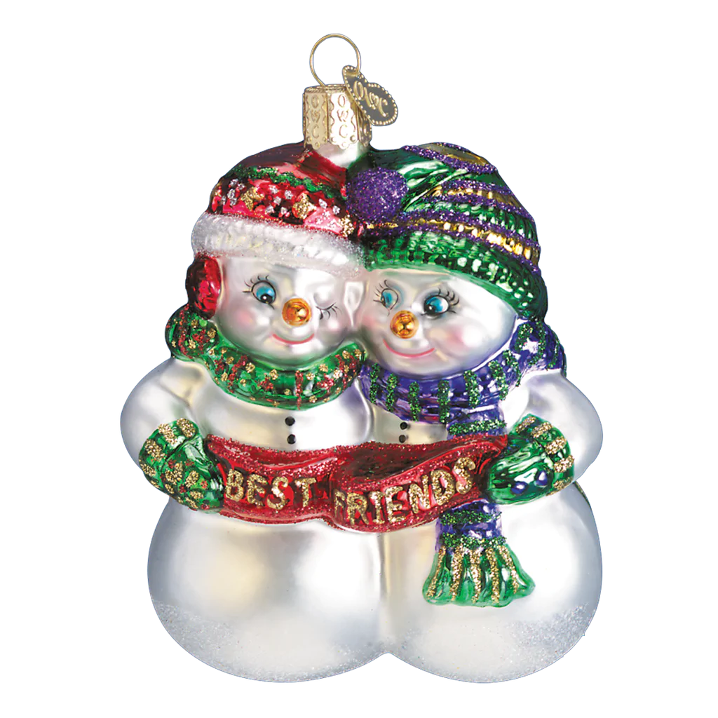 Best Friends Snowman Ornament - Old World Christmas