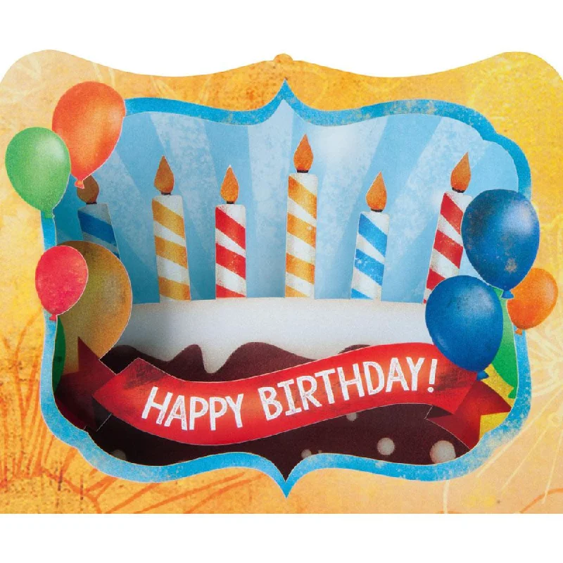 Birthday Candles 3-D Card by Gespansterwald GmbH