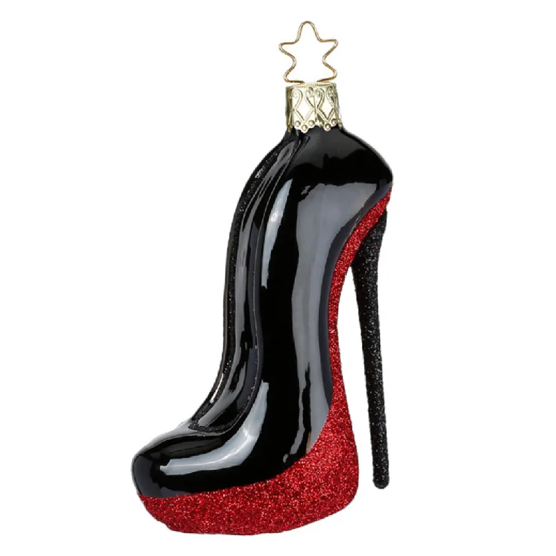 Black Heel Ornament by Inge Glas of Germany