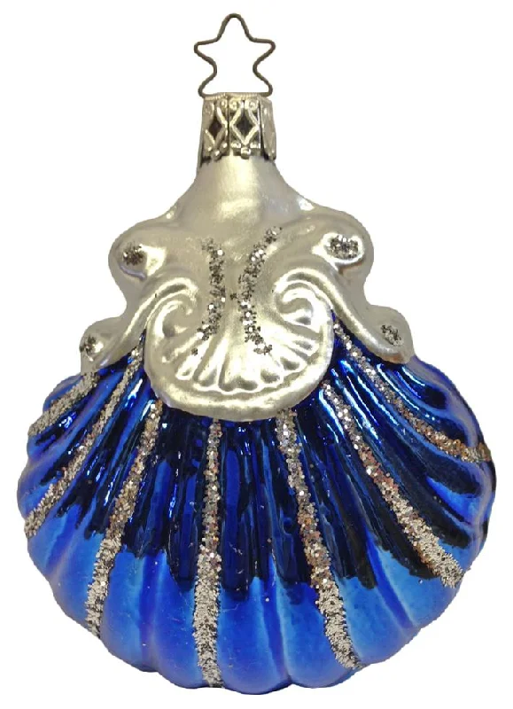 Blue Jewel Ornament by Inge Glas of Germany