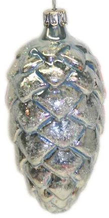 Blue Pinecone Ornament by Old German Christmas