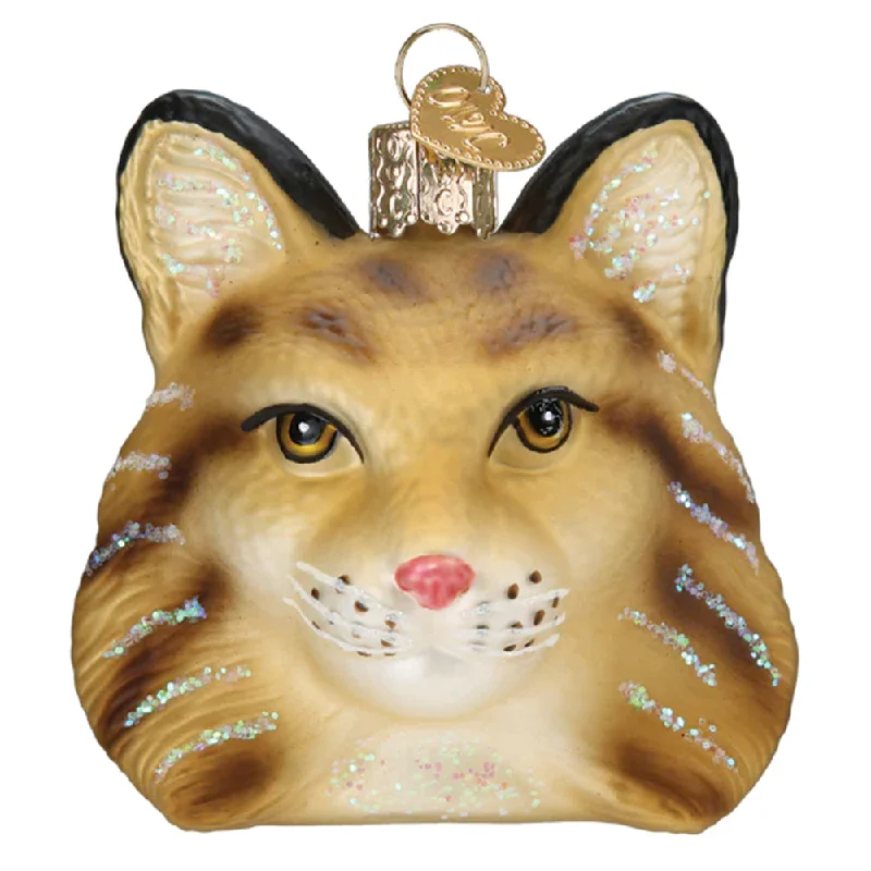 Bobcat Head Ornament - Old World Christmas