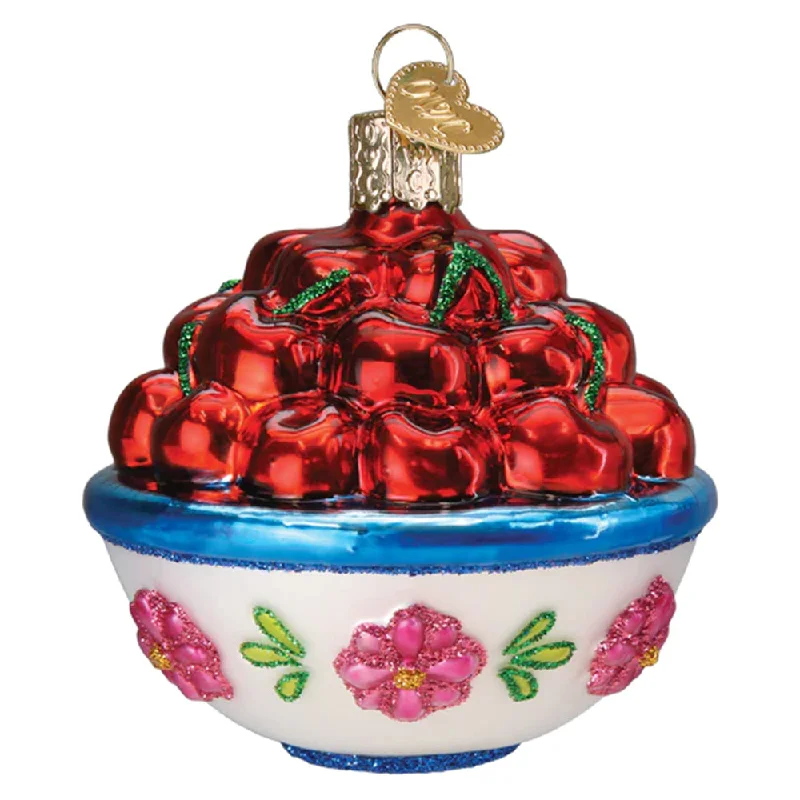 Bowl Of Cherries Ornament - Old World Christmas