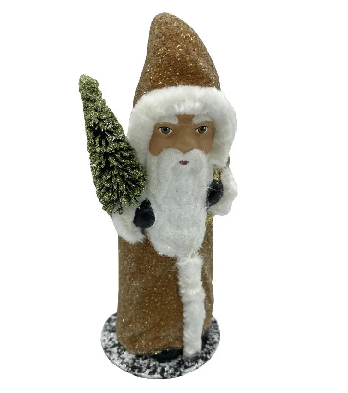 Bronze beaded Santa by Ino Schaller