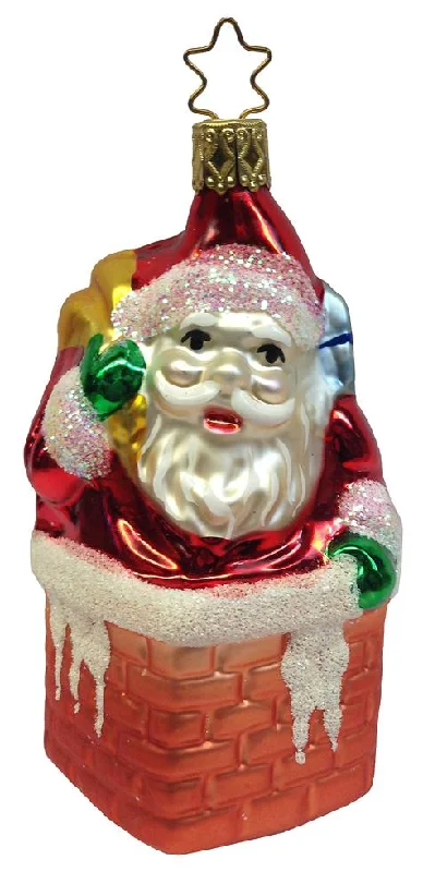 Busy Santa in Chimney Ornament by Inge Glas in Neustadt bei Coburg