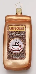 Caffe Creme Ornament by Inge Glas of Germany