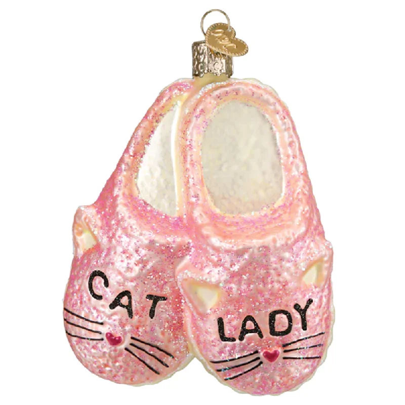 Cat Lady Slippers Ornament - Old World Christmas