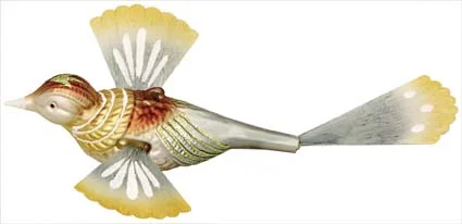 Century Flyer Bird Ornament by Inge Glas of Germany