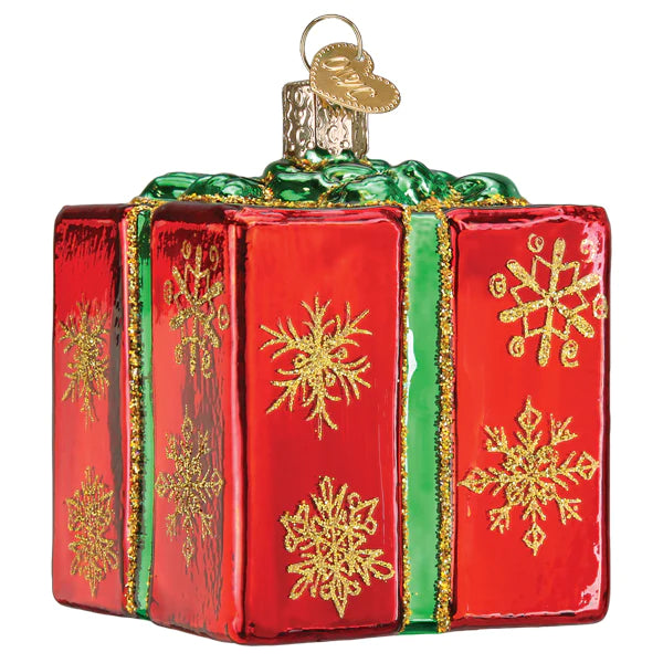 Christmas Gift Box Ornament - Old World Christmas