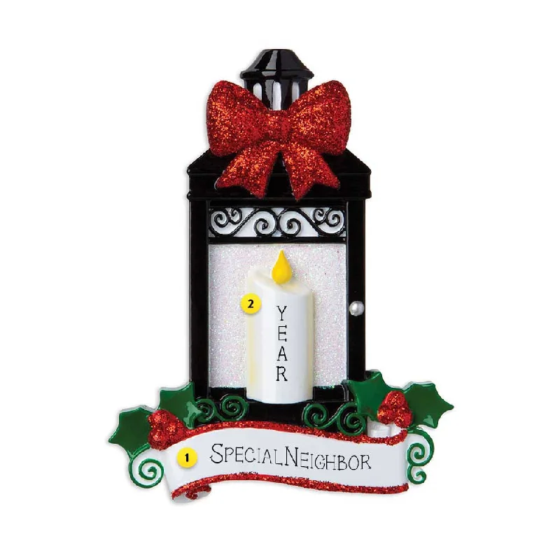 Personalized Christmas Lantern Ornament