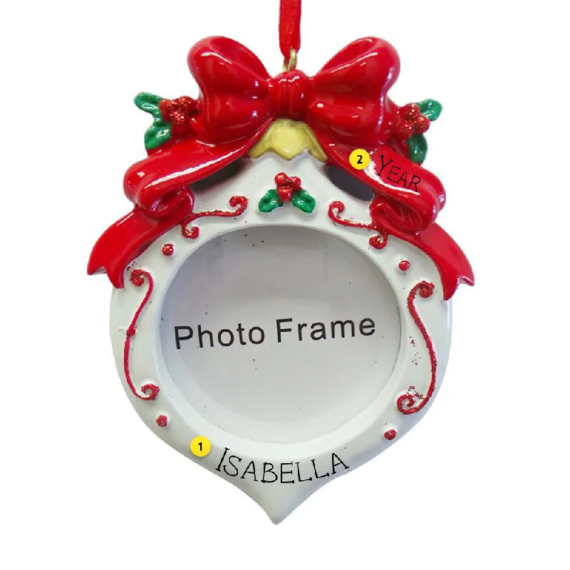 Personalized Christmas Picture Frame Ornament