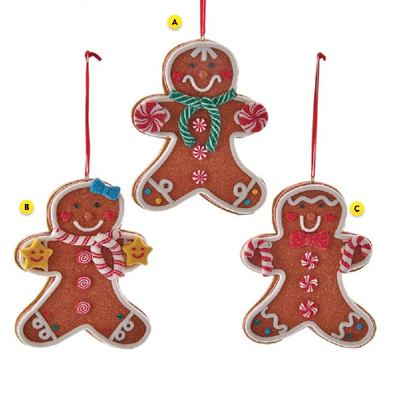 Gingerbread Man Ornaments-Claydough