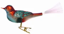 Cocoa Bird Ornament by Inge Glas of Germany