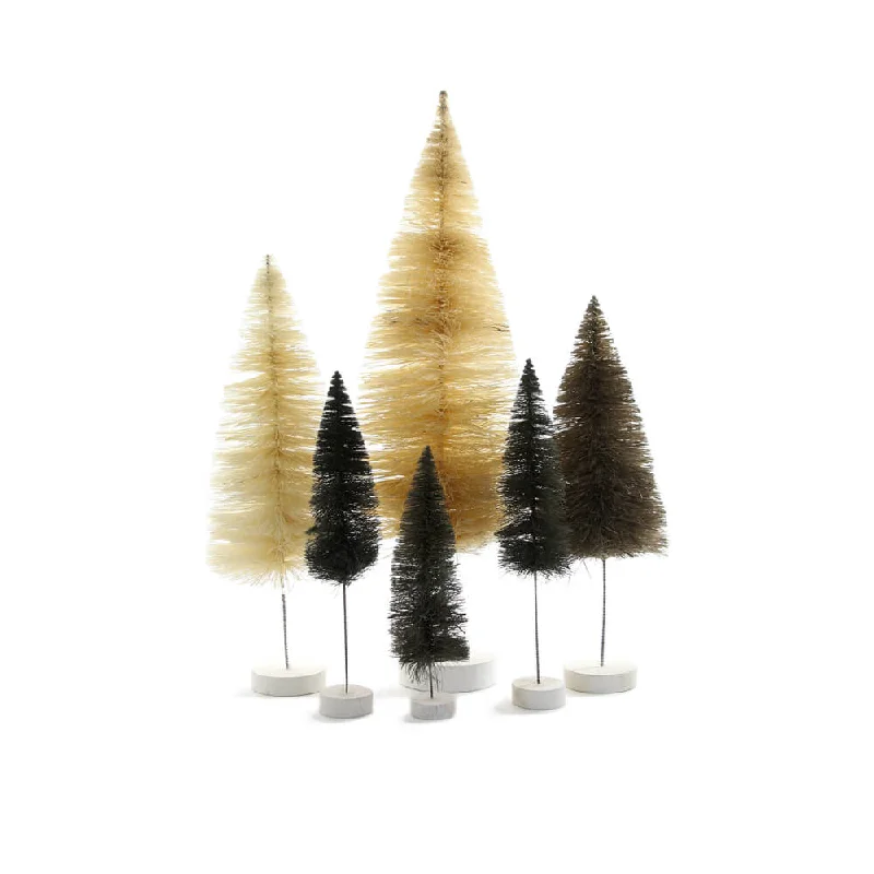 Neutral Rainbow Trees (Set of 6)