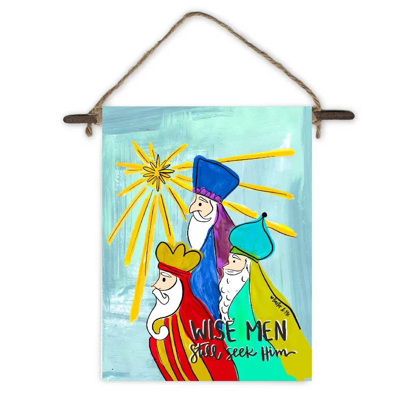 Colorful Wise Men Still Seek Him Mini Wall Hanging