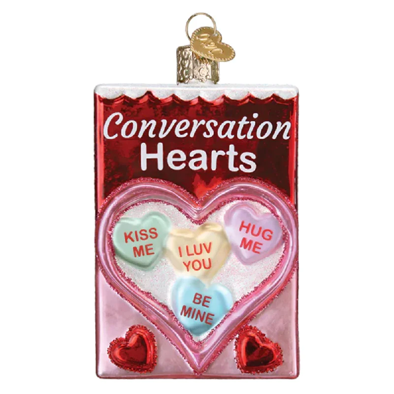 Conversation Hearts Candy Ornament - Old World Christmas