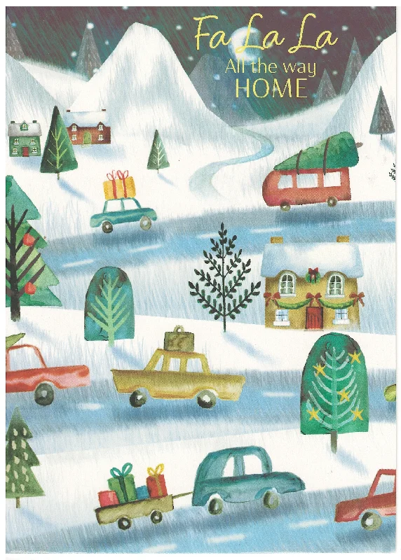 Happily Home Boxed Cards - Set of 18 - Fa La La All the Way Home