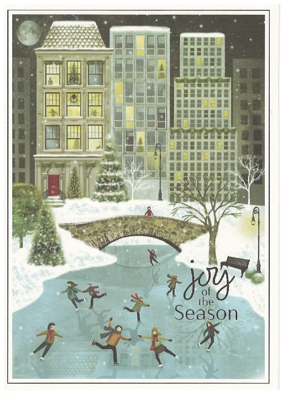 Happily Home Boxed Cards - Set of 18 - Skating in the Park