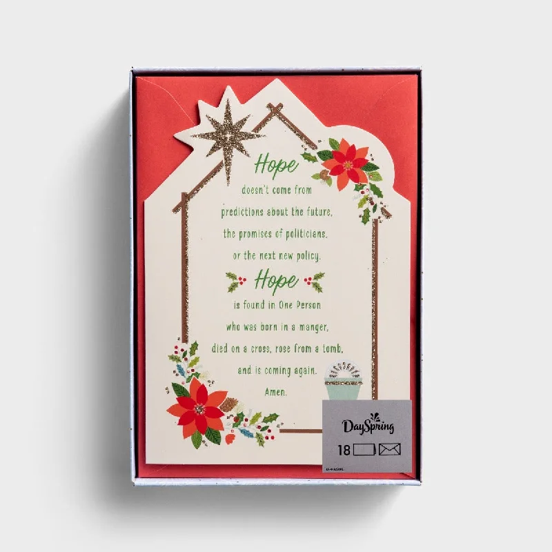 Hope In A Manger- 18 Christmas Boxed Cards