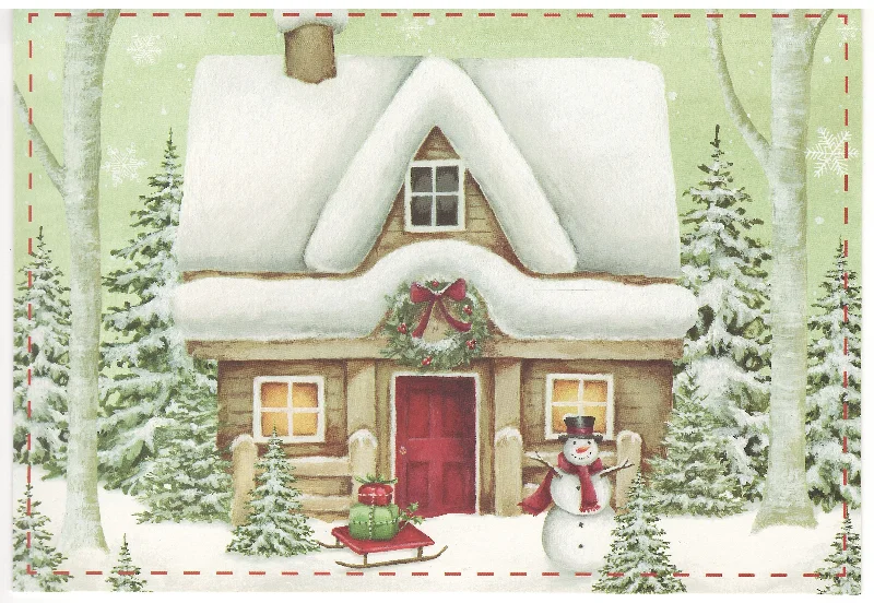 Countryside Christmas Boxed Cards - Set of 20 - Cozy Cottage