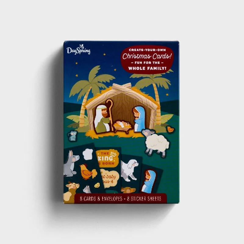 Create Your Own Nativity Christmas Cards -8 Christmas Boxed Cards