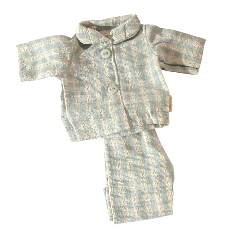 Doll Clothes -  Gingham pajamas