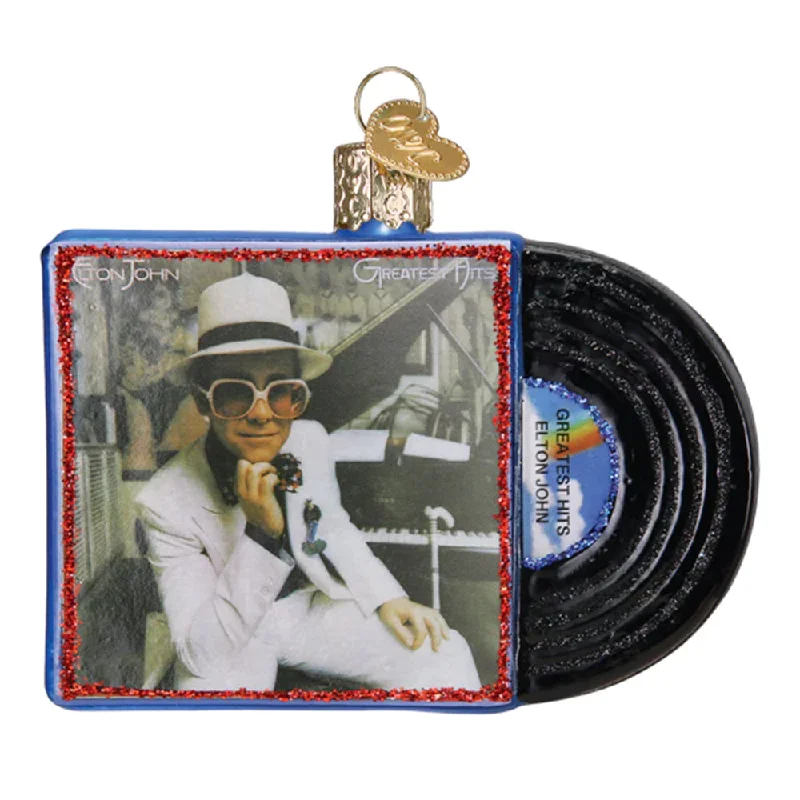 Elton John Greatest Hits Album Ornament - Old World Christmas