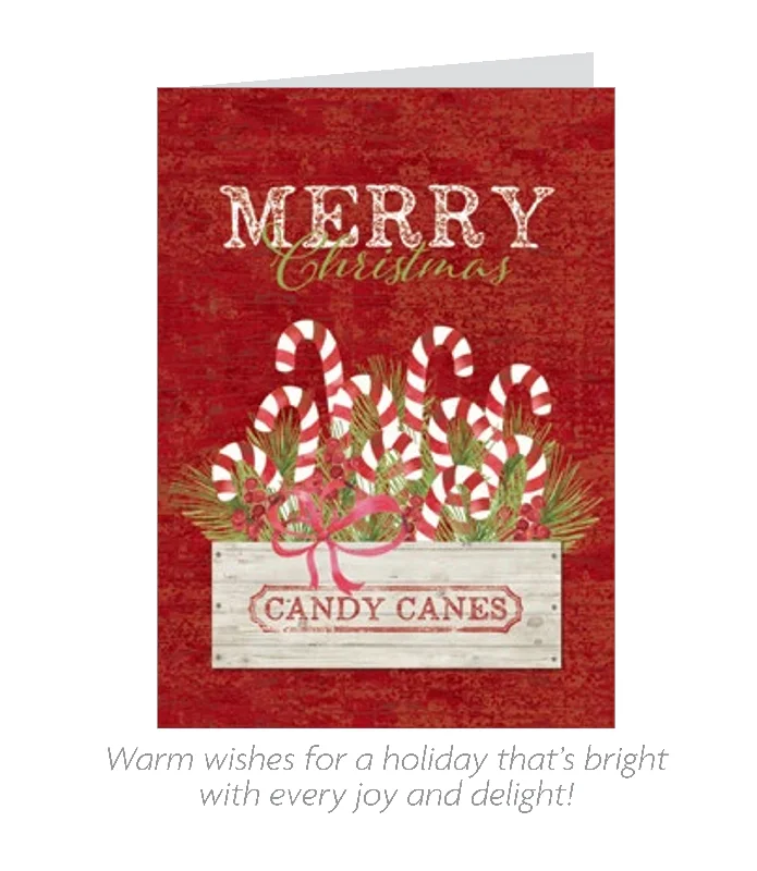 Farmhouse 18 Count Card Set - Candy Cane Garden