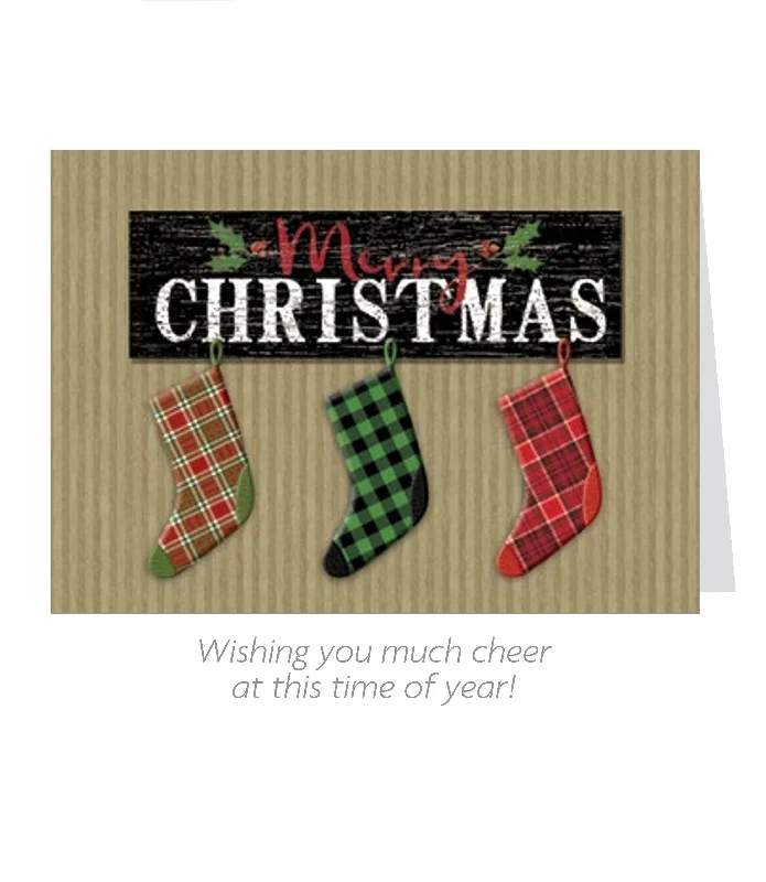 Farmhouse 18 Count Card Set - Stocking Trio