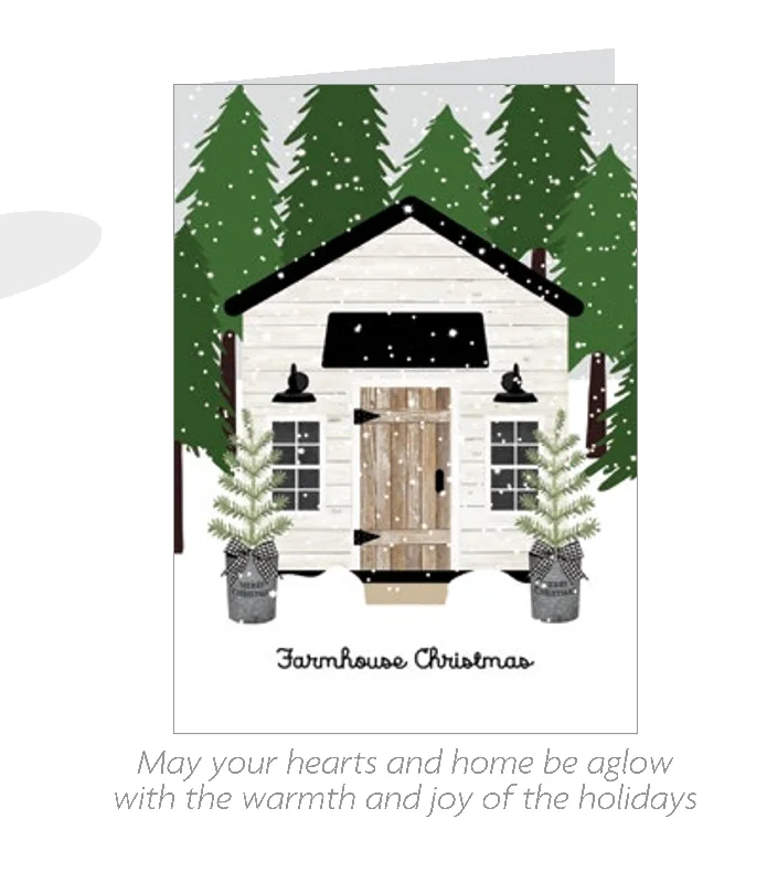 Farmhouse 18 Count Card Set - Farmhouse Christmas