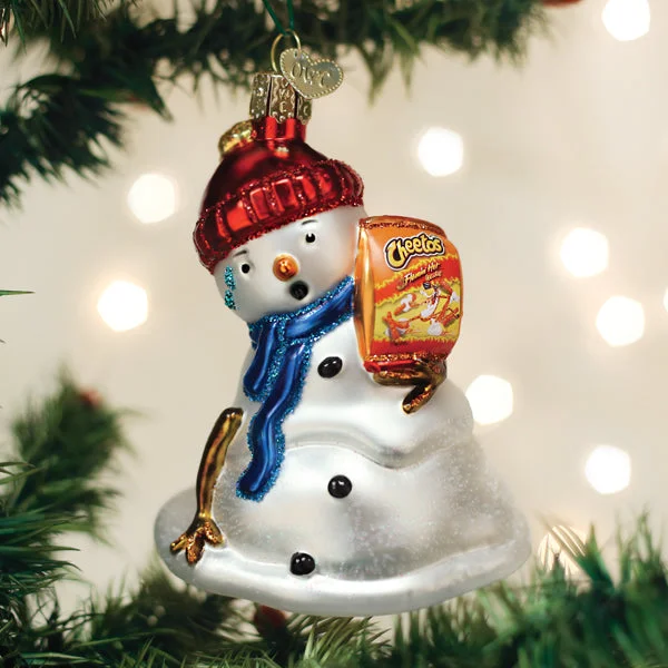 Flamin' Hot Cheetos Snowman Ornament