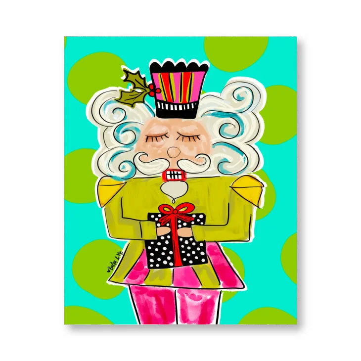 Funky Nutcracker Wrapped Canvas