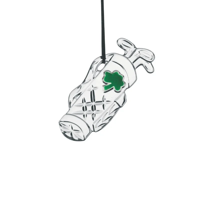 Galway Crystal Golf Bag Ornament