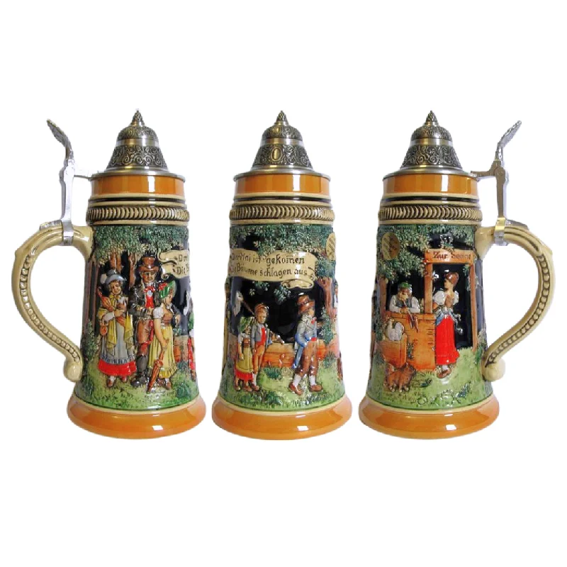 German May Dance Stein, painted by King Werk GmbH and Co