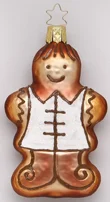 Gingerbread Boy Ornament by Inge Glas of Germany