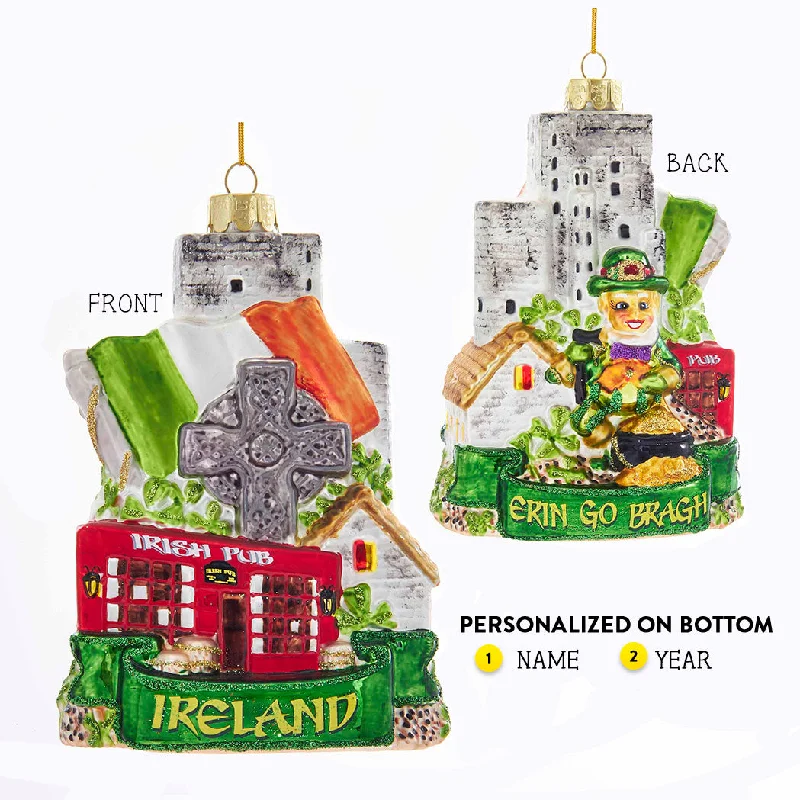 Personalized Ireland Ornament-Glass