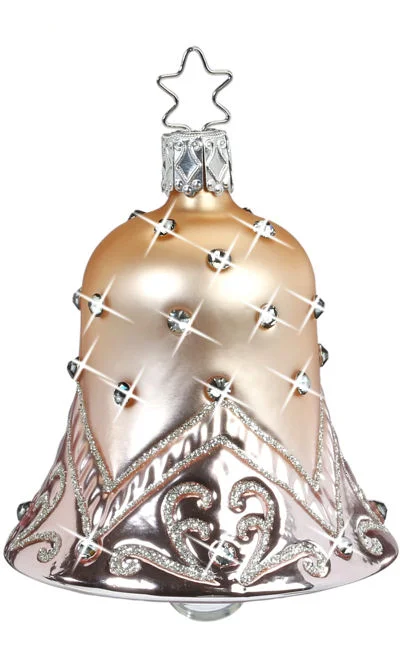 Glitzy Bell Ornament by Inge Glas of Germany